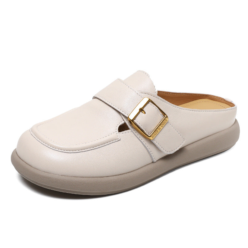Femme Behagelige Slip-On Clogs med Dekorativ Rem Stilla