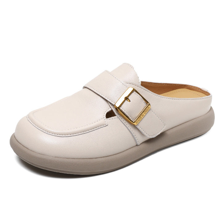 Femme Behagelige Slip-On Clogs med Dekorativ Rem Stilla