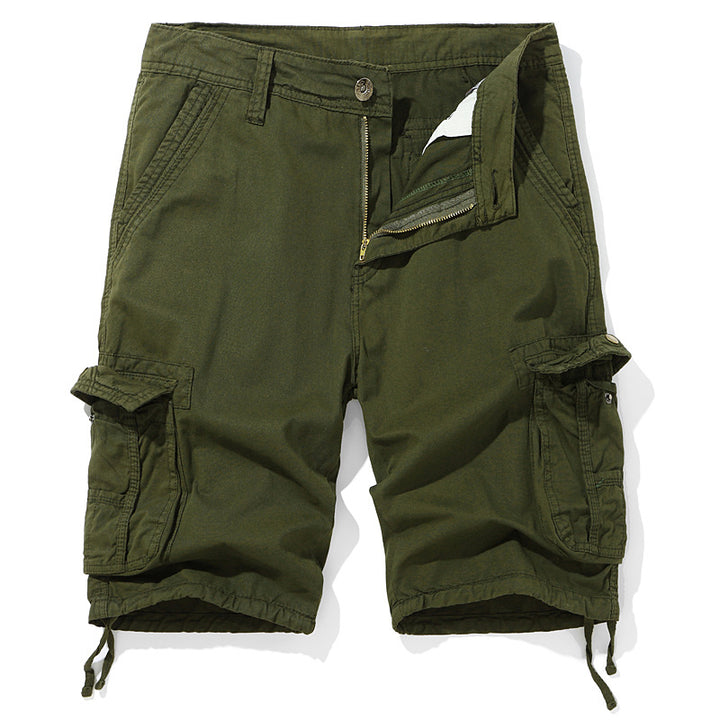 Herre cargo-shorts med flere lommer og justerbare snoretræk Stilla