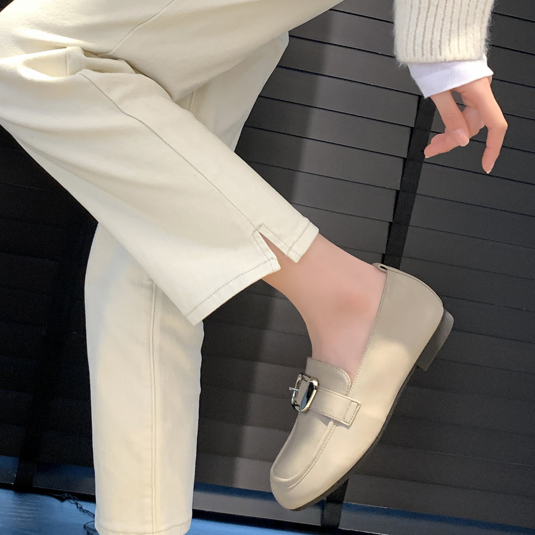 Femme Elegante Spænde Detalje Slipper Stilla