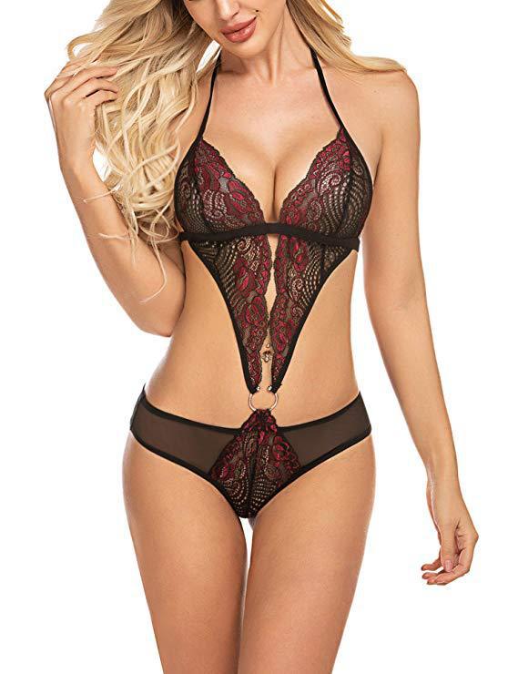 Dame Blonder Cutout Body Stilla 1752573220