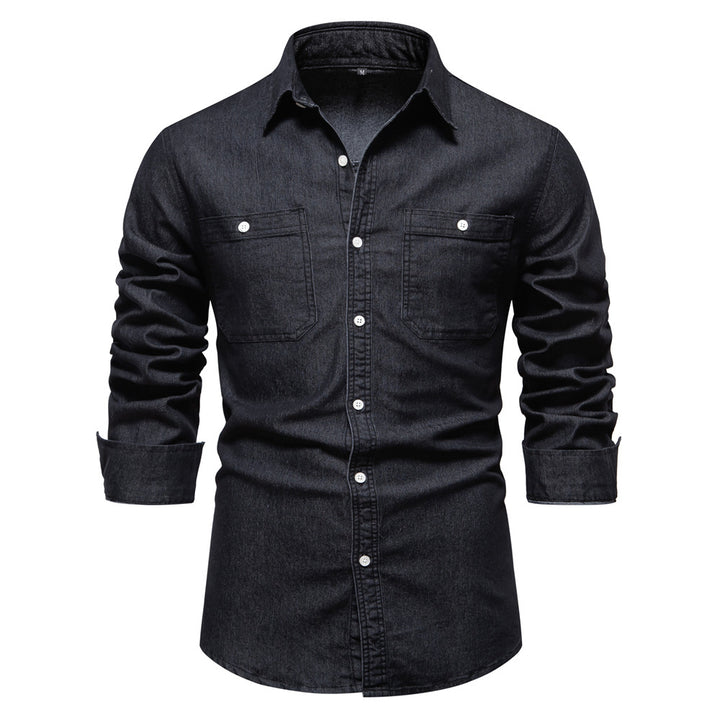 Herre Denim Skjorte Stilla