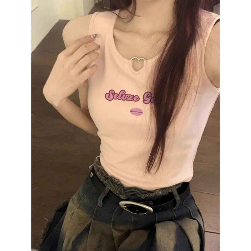 Femme Grafiktryk Relaxed Fit Tanktop Stilla