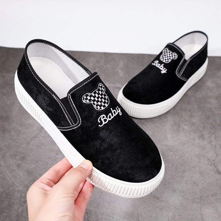 Femme Casual Slip-On Sneakers med legende broderi Stilla