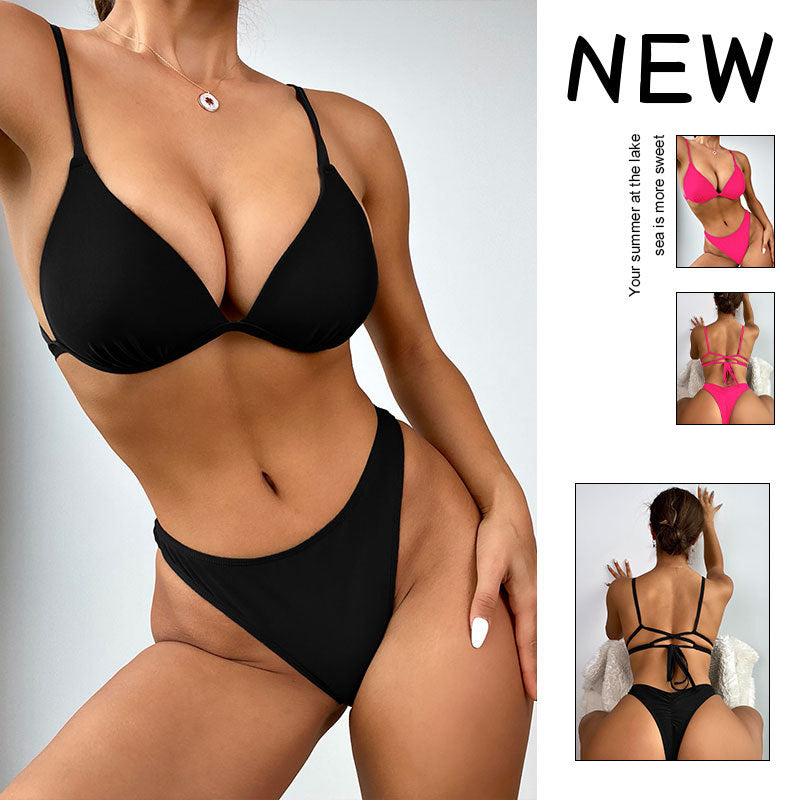 Dame justerbart trekantet bralette bikini top Stilla