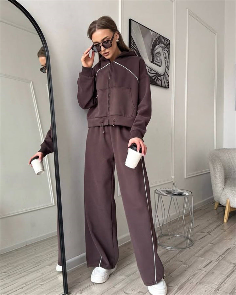Kvinder Sports Højtalje Jogging Suit Skovae