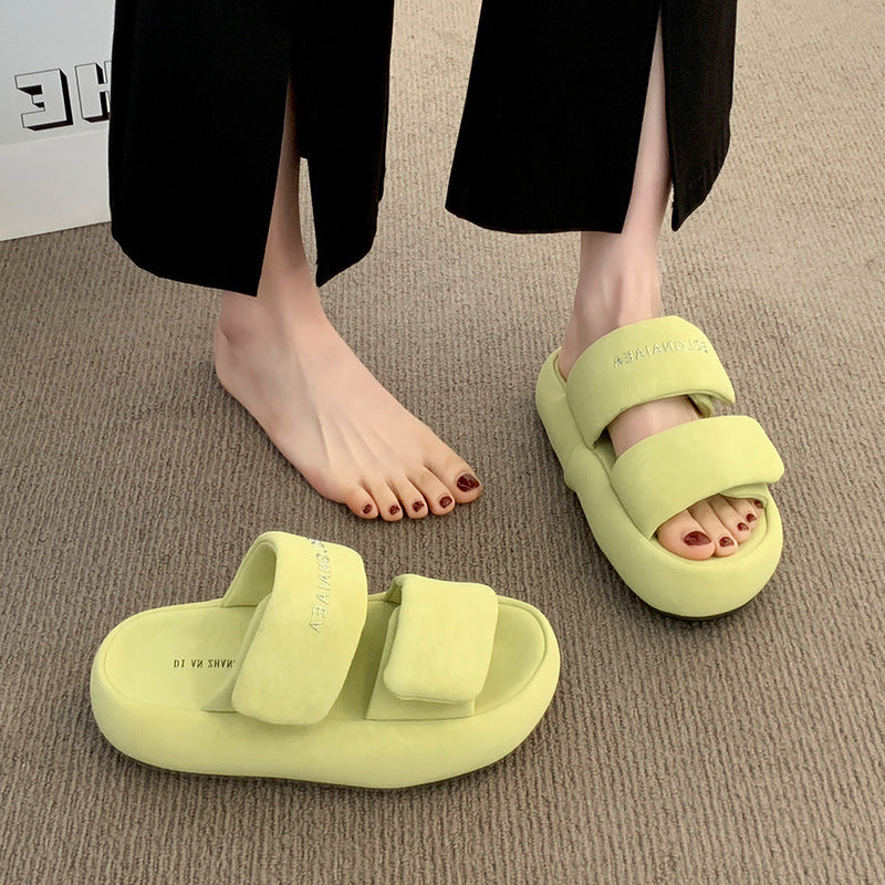 Femme Comfort Slide Sandaler med justerbare remme Stilla