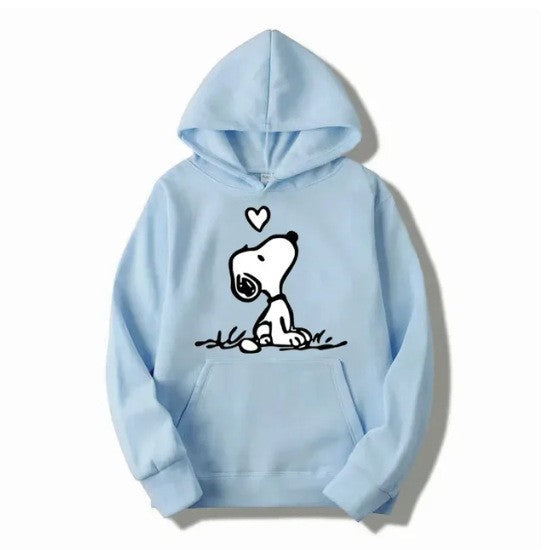 Kvinders hoodie med sød Snoopy motiv Skovae