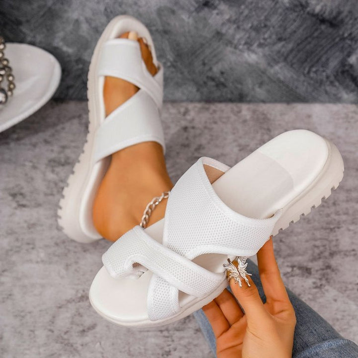 Dame Komfortable Fritids-sandaler med åndbart design Stilla