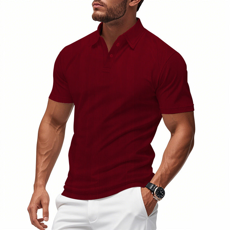 Herrer polo shirt med struktureret design og moderne pasform Stilla
