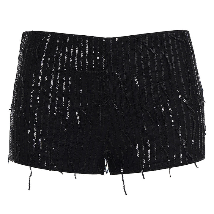 Dame Funktions-Hotpants med elegant strassdesign Skovae