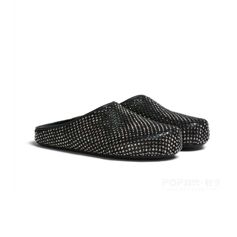 Femme med strass dekorerede slippers mules Stilla