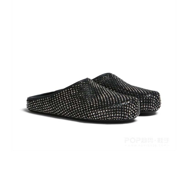 Femme med strass dekorerede slippers mules Stilla