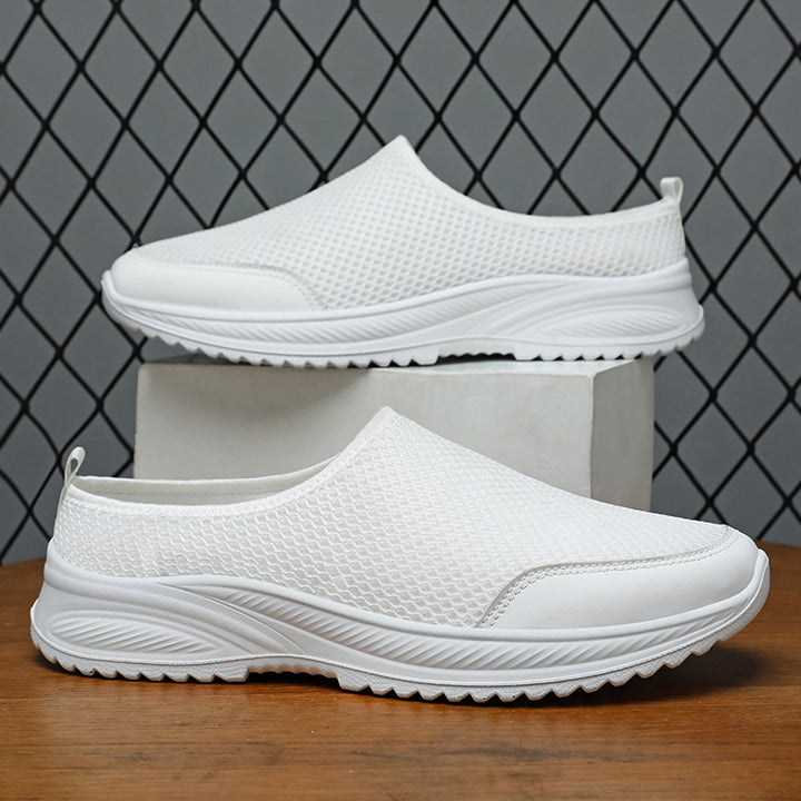 Dame Åndbare Slip-On Walking Sneakers med Textureret Overdel Stilla