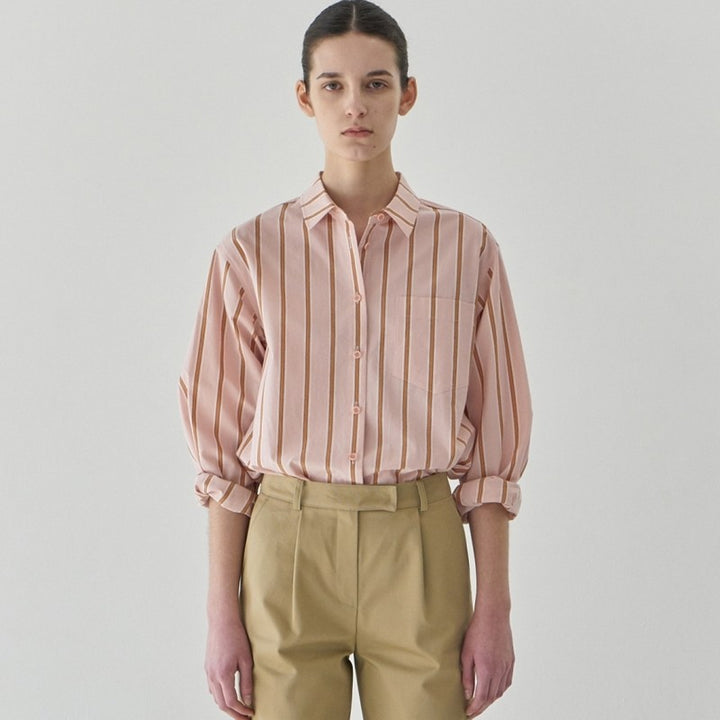 Kvinders Oversized Stribet Bluse Stilla