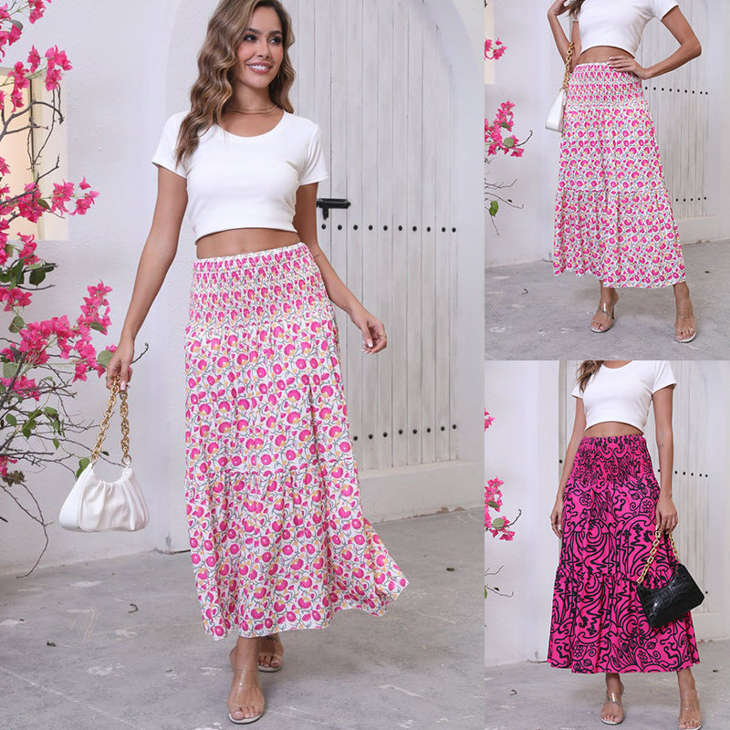 Dame Maxi Nederdel i Boho Stil Stilla