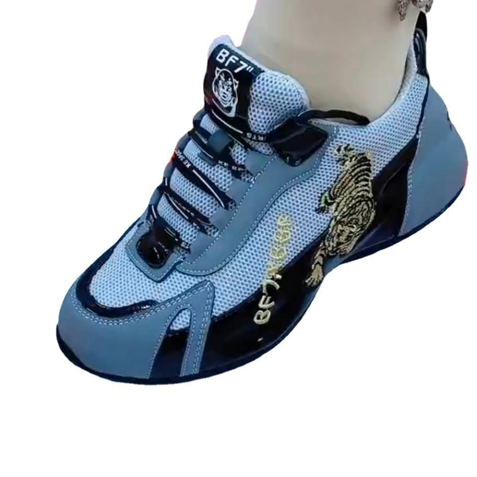 Dame mode sneakers med dyremotiv og åndbart overmateriale Stilla