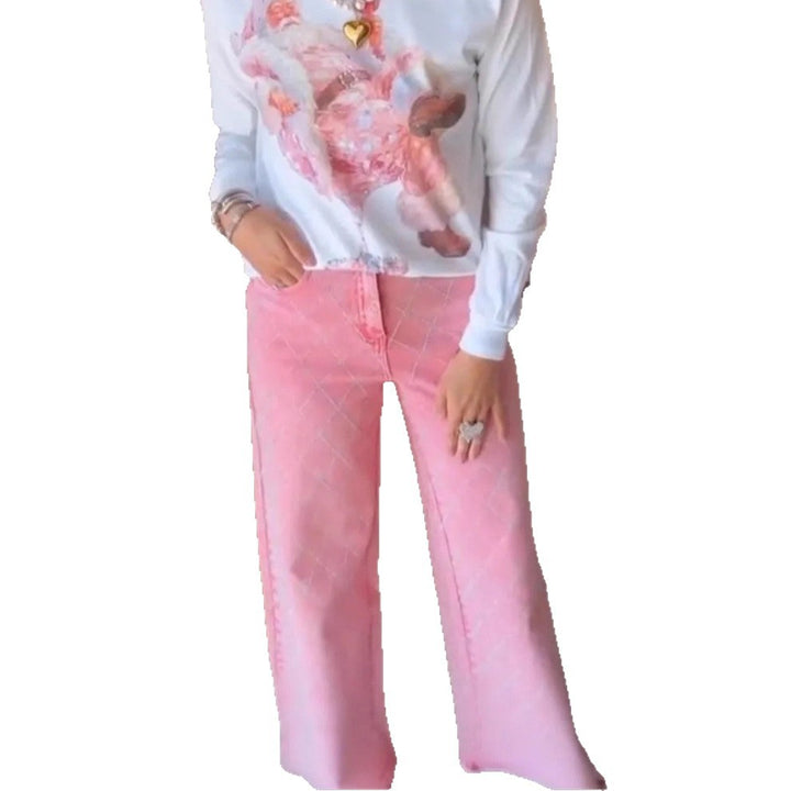 Kvinders brede jeans i en afslappet stil med høj talje Stilla