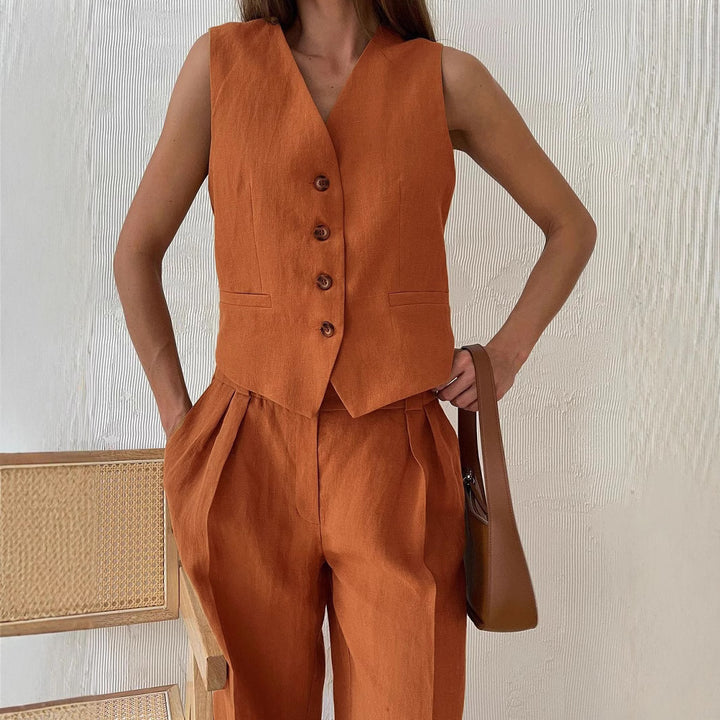 Kvinder Elegant Linned Overall Stilla