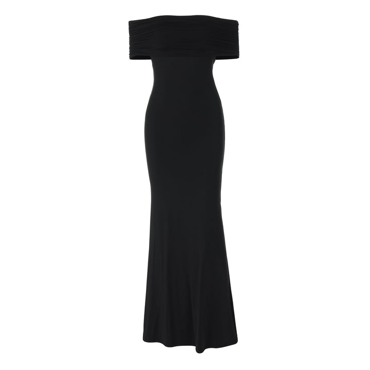 Dame Off-Shoulder Maxikjole med elegant Volangkant Stilla