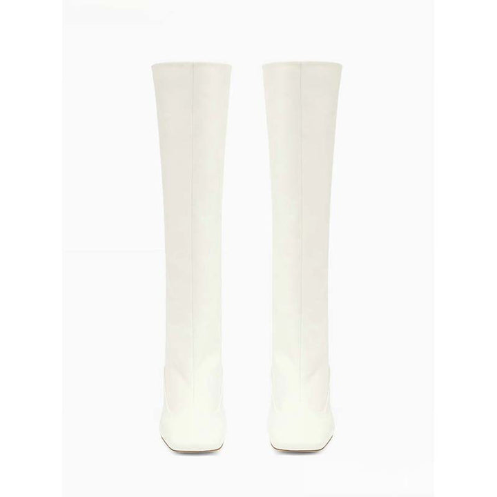Femme Over-the-Knee Sleek Stiletto-støvler med unikke skulpturerede hæle Stilla