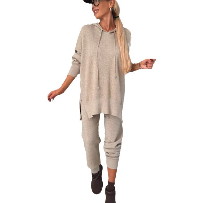 Dame afslappet sport sæt med oversized hoodie og afslappede joggingbukser Stilla