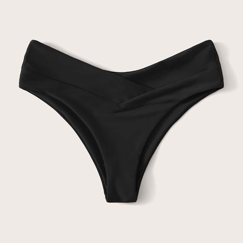 Dame Bikinistring med moderne V-udskæring og høj talje Stilla