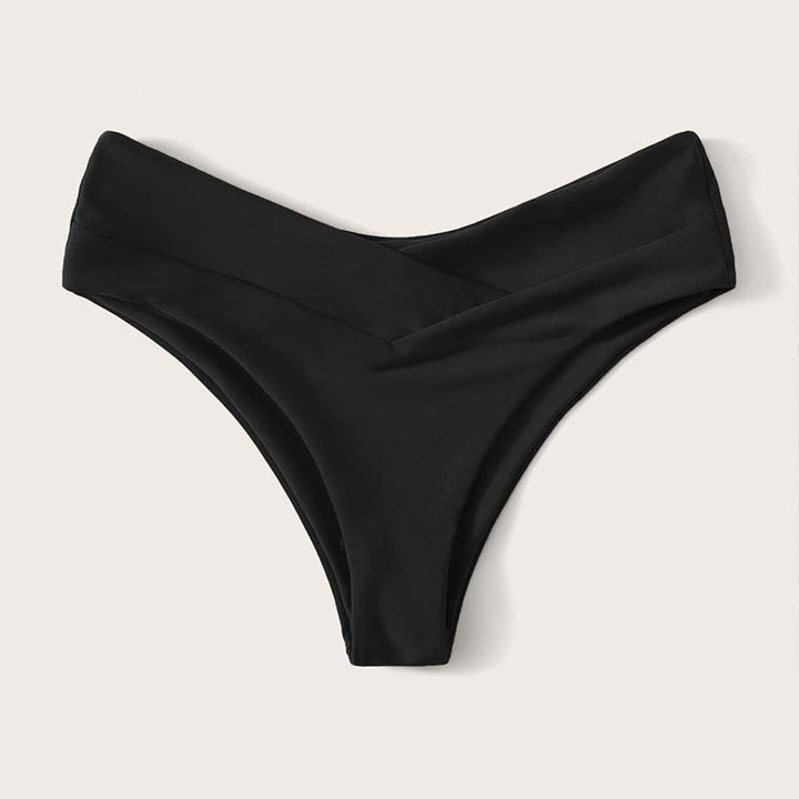 Dame Bikinistring med moderne V-udskæring og høj talje Stilla