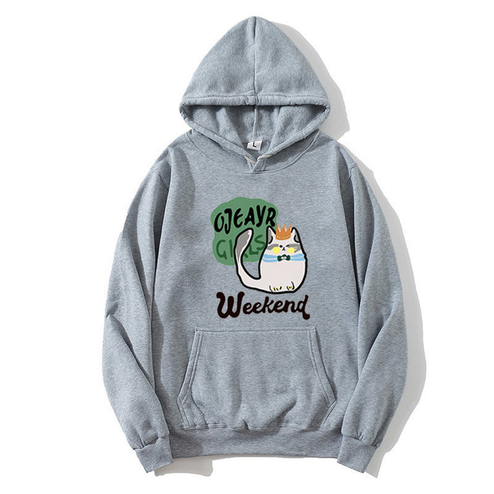 Kvindes hoodie med legende kat motiv Skovae