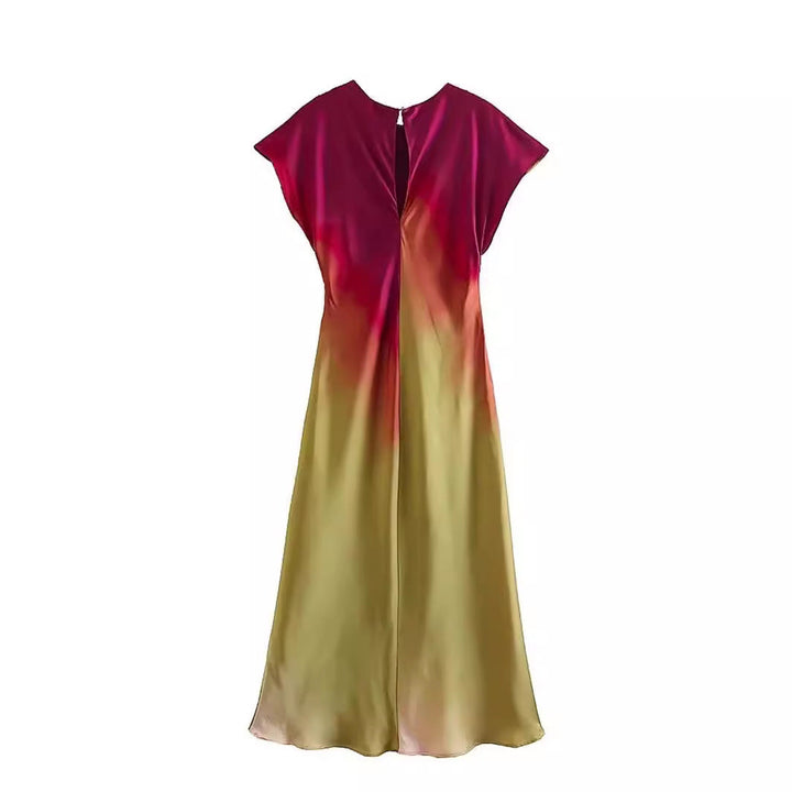 Stilla | Kunstnerisk Forår Tie-Dye Print Kjole