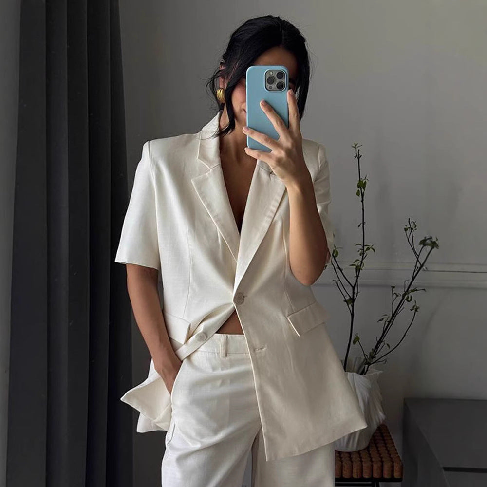 Dame Business Blazer i afslappet snit Stilla