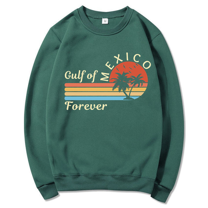 Kvindernes sweatshirt med tropisk grafisk design og moderne print Stilla