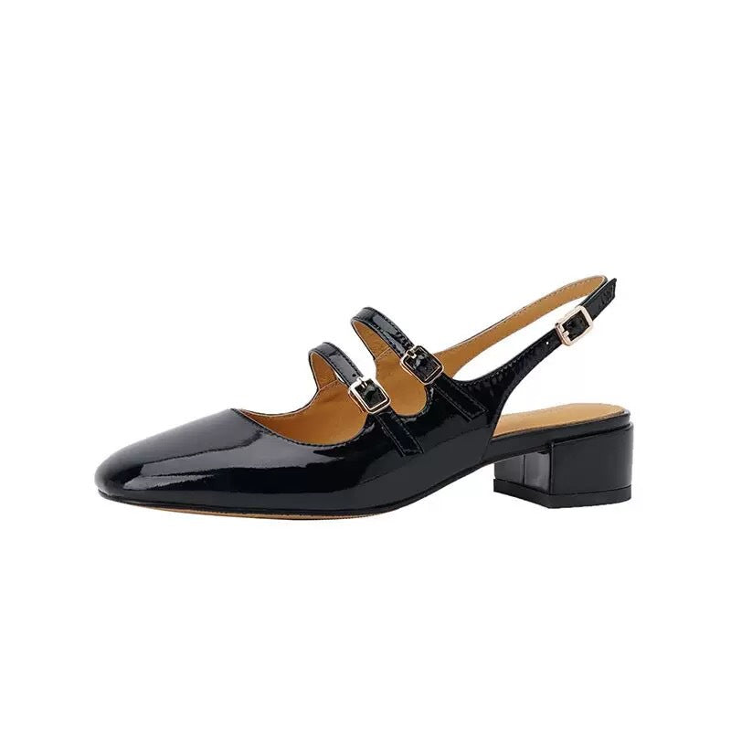 Dame Slingback Ballerinas med mode remme og elegant design Stilla