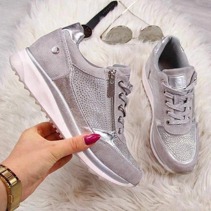 Damer Sporty Sneakers med åndbart netmateriale og behagelig støddæmpning Stilla