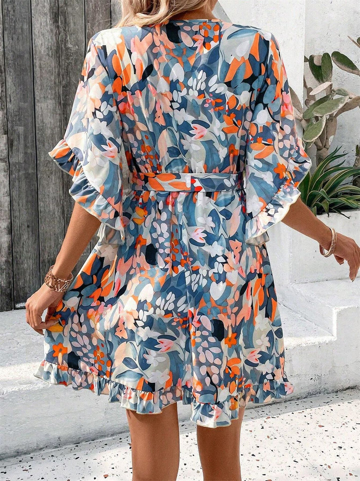 Dame sommerkjole med blomsterdesign Stilla