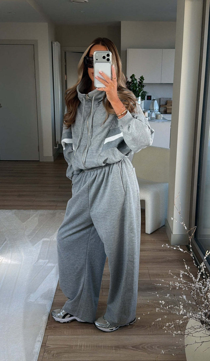 Dame sporty loungewear med løs pasform og hætte Skovae