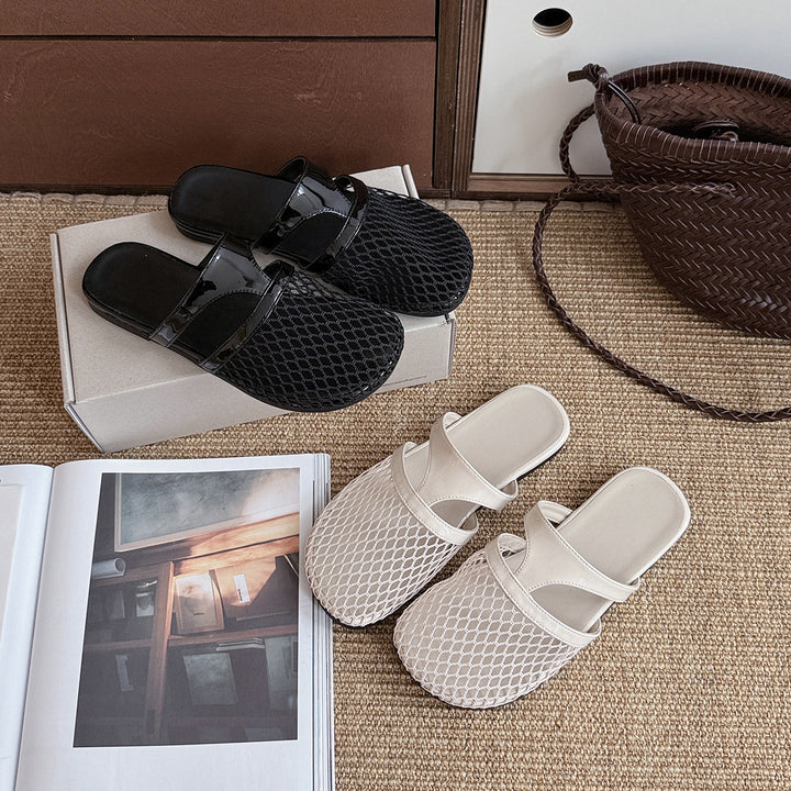 Femme Contemporary Mesh Slip-On Sandaler Stilla