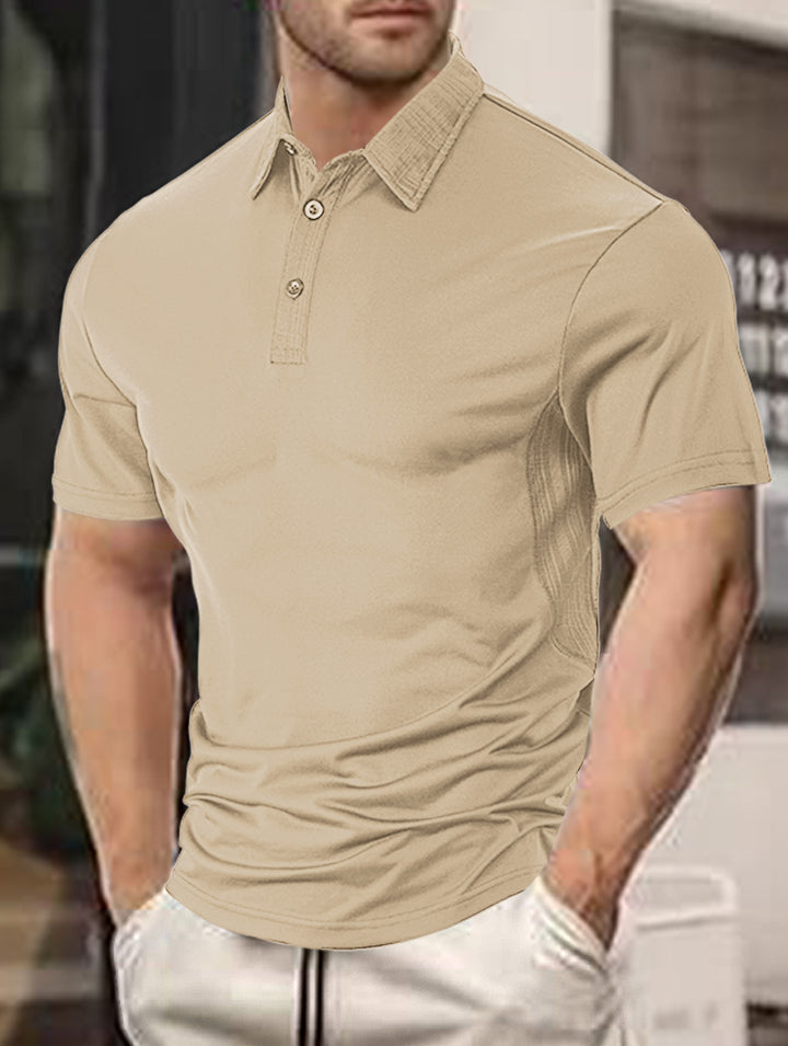 Herrer Polo-Shirt med fugtregulerende teknologi og moderne krave Stilla