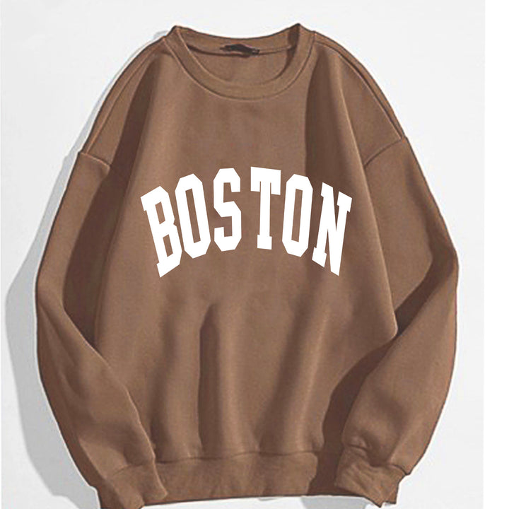 Kvinder casual sweatshirt med Boston print Skovae
