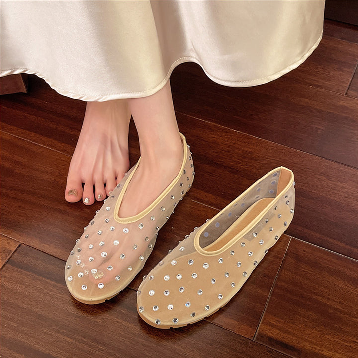 Dame ballerina med glitrende strass-applikationer Stilla