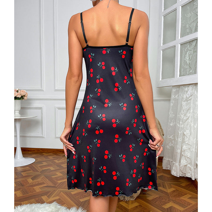 Dame blomsterprint midi kjole Stilla