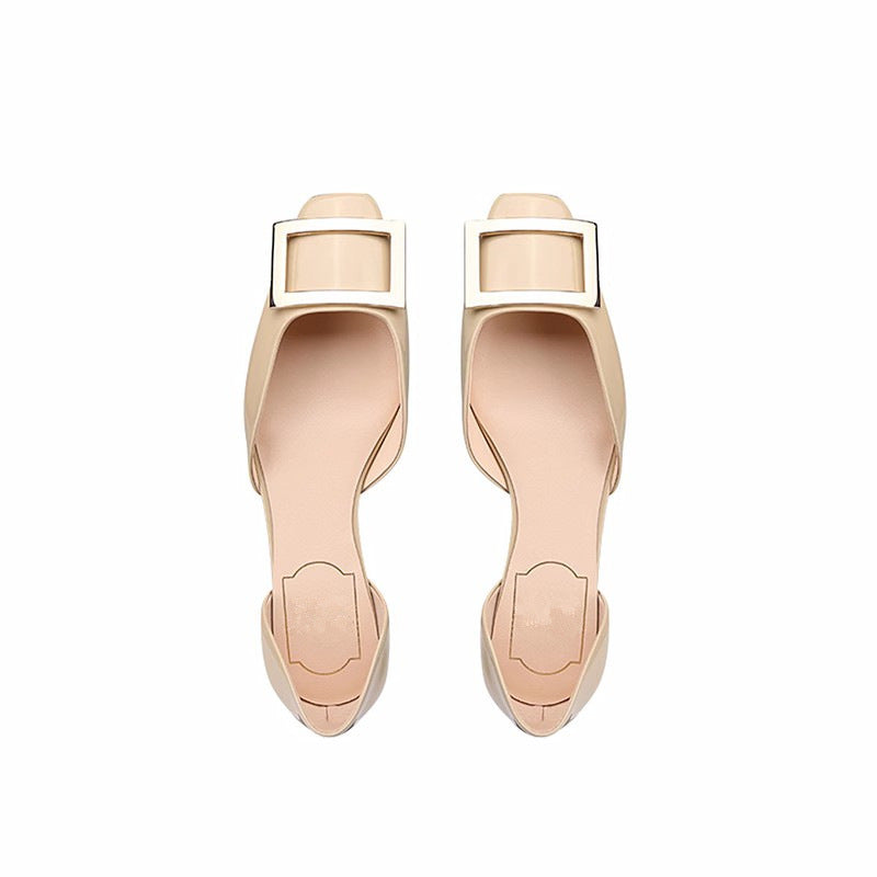 Dame Elegante Slip-On Mules med Dekorative Spænder Stilla