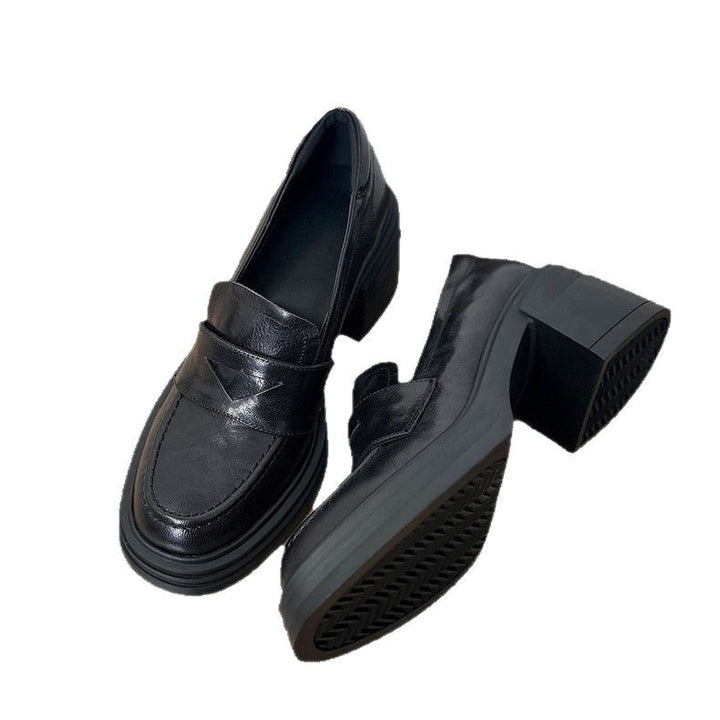 Dame Elegante Loafers med tyk gummisål og blødt læder Stilla