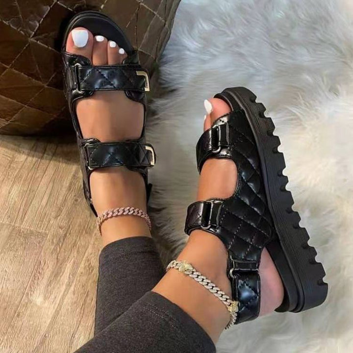 Dame Spænde-sandaler med polstret sål og justerbart design Stilla
