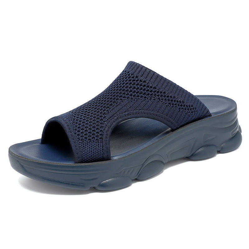 Femme Open-Toe Strik-Sandaler med polstret sål Stilla