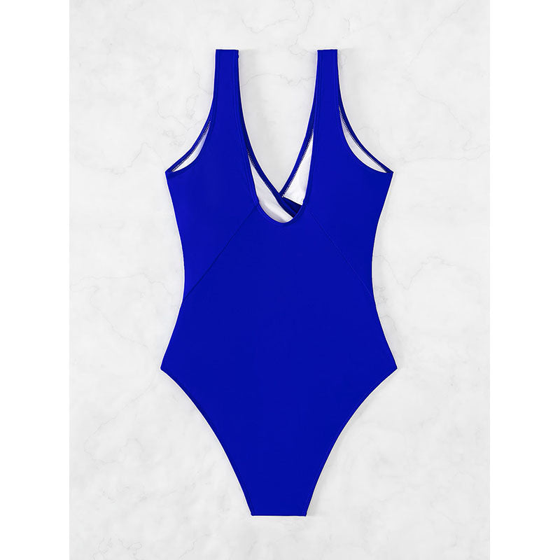 Dame One-piece badedragt med elegant indviklingsdesign og dekorative ringe Skovae