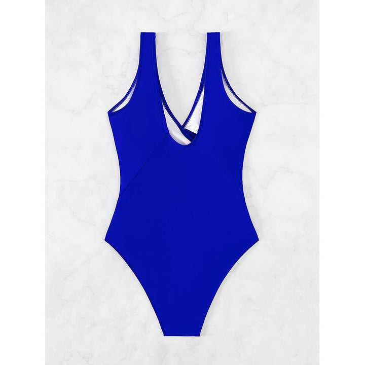 Dame One-piece badedragt med elegant indviklingsdesign og dekorative ringe Skovae