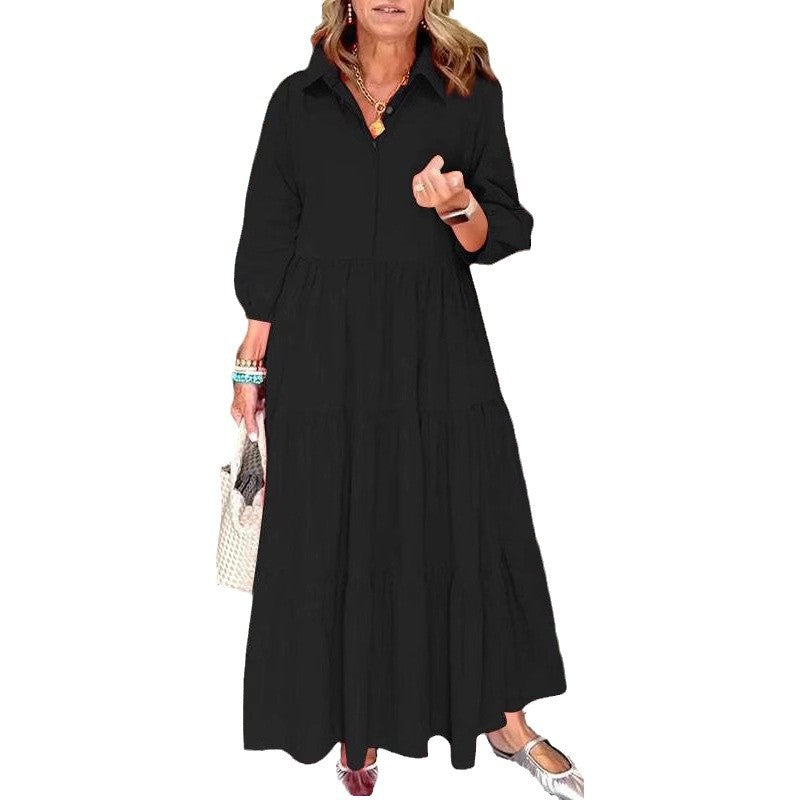 Dame Maxi-kjole med dyreprint Stilla