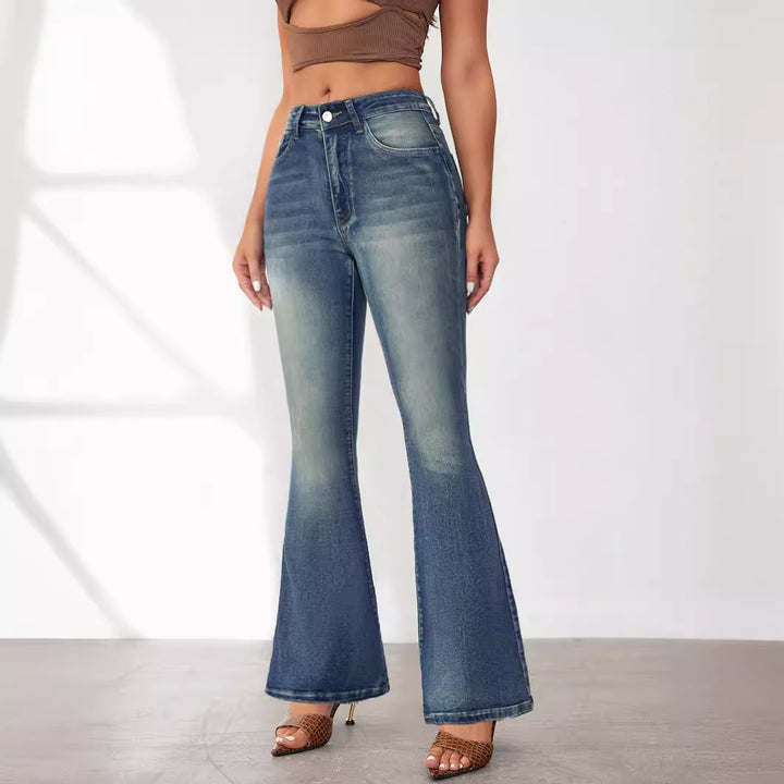Dame Flared Jeans med høj talje og elegant snit Stilla