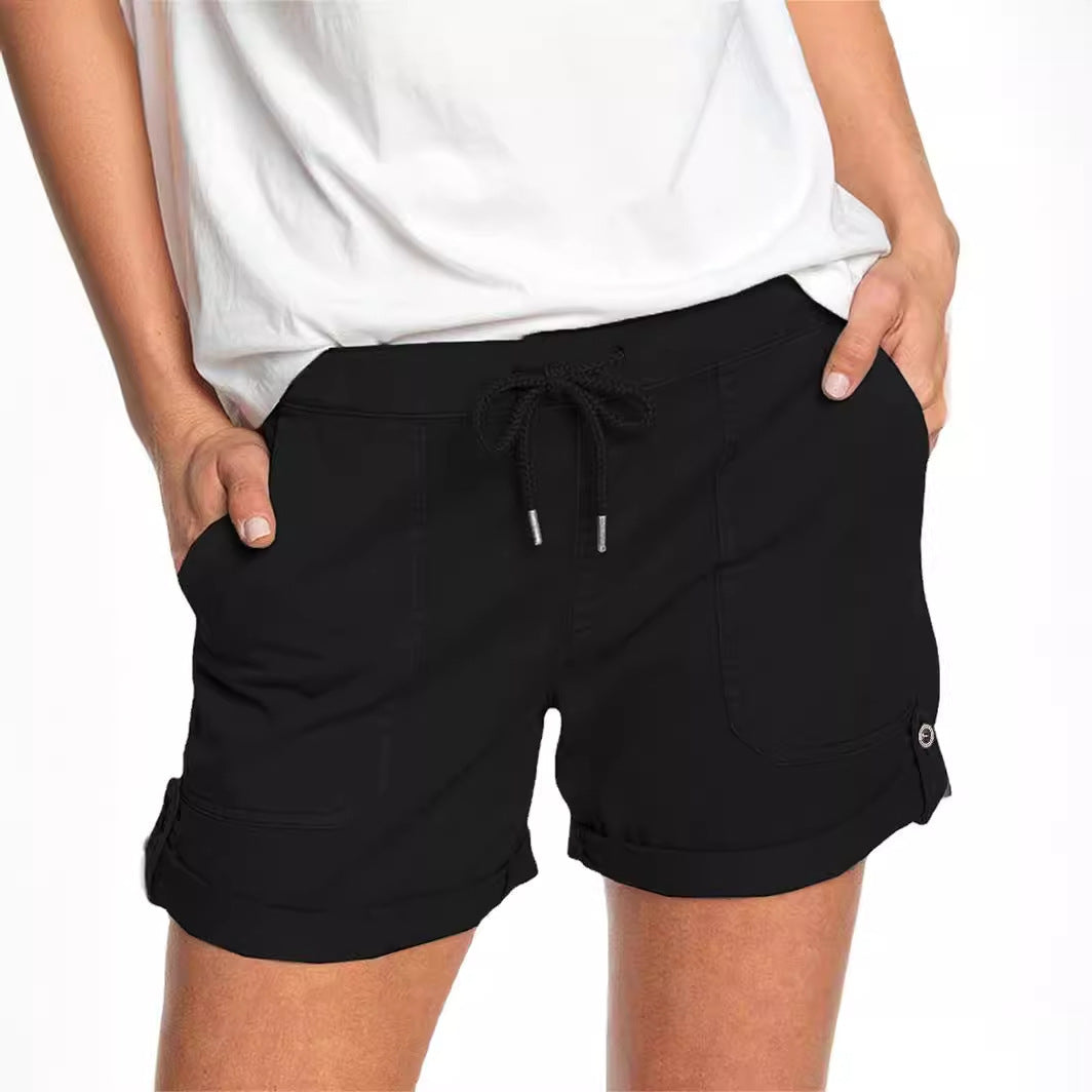Dame Komfortable og stilfulde Shorts med justerbar talje og praktiske sidelommer Stilla